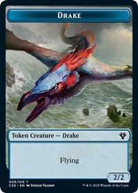 Drake // Insect (018) Double-sided Token [Commander 2020 Tokens] | Empire Gaming NC