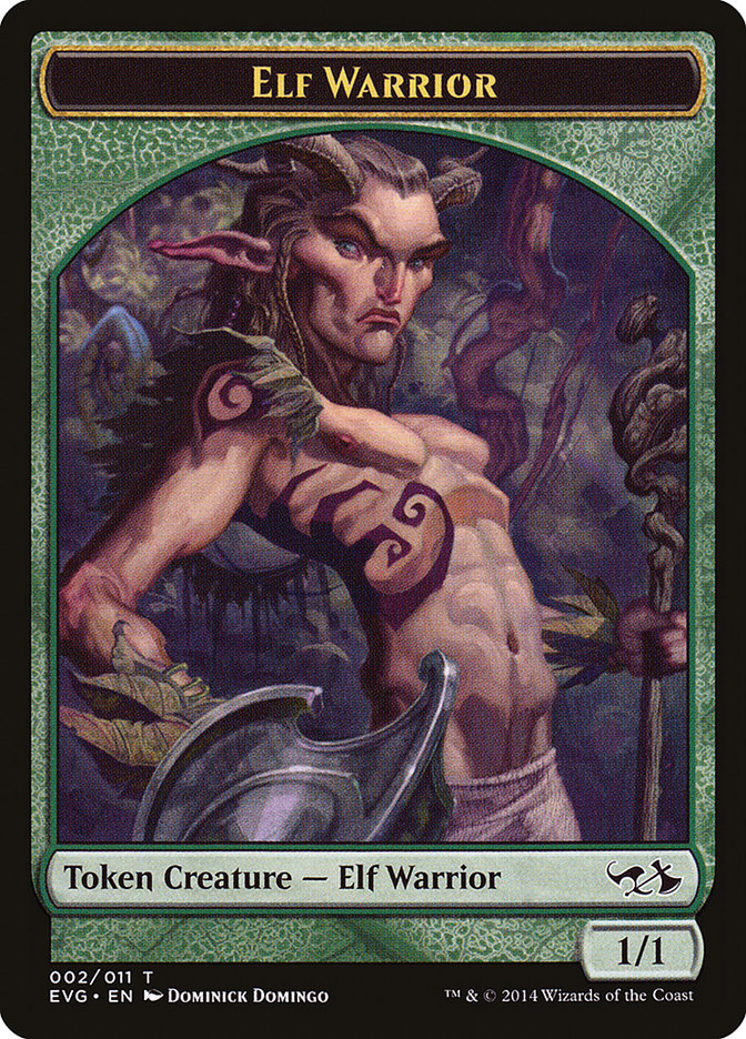 Elf Warrior Token (Elves vs. Goblins) [Duel Decks Anthology Tokens] | Empire Gaming NC