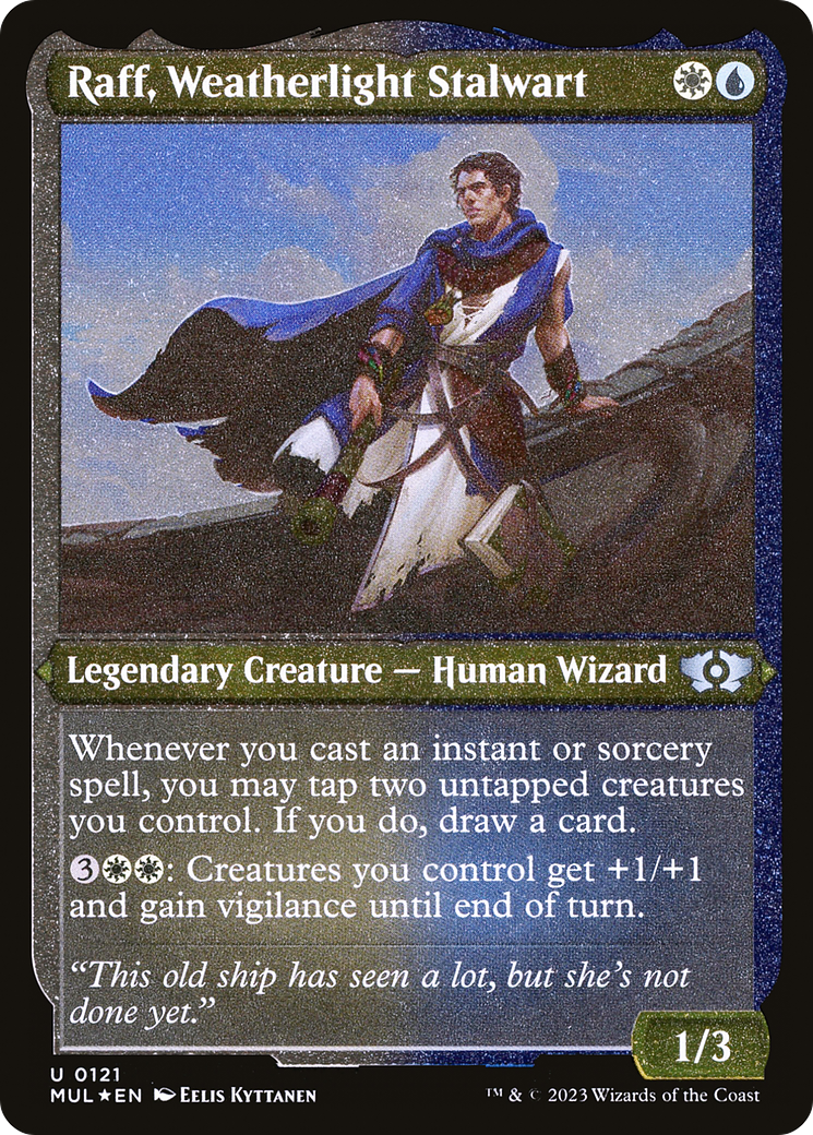 Raff, Weatherlight Stalwart (Foil Etched) [Multiverse Legends] | Empire Gaming NC