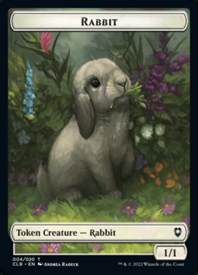 Rabbit Token [Commander Legends: Battle for Baldur's Gate Tokens] | Empire Gaming NC