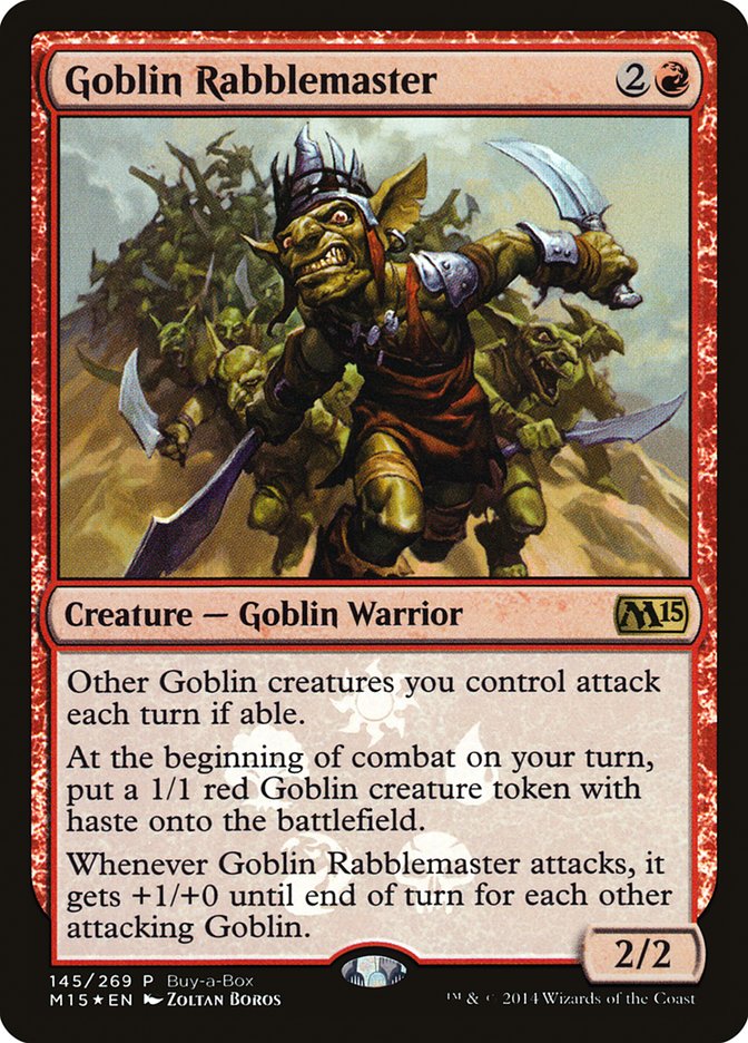 Goblin Rabblemaster (Buy-A-Box) [Magic 2015 Promos] | Empire Gaming NC