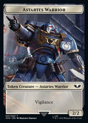 Astartes Warrior // Cherubael Double-sided Token (Surge Foil) [Universes Beyond: Warhammer 40,000 Tokens] | Empire Gaming NC