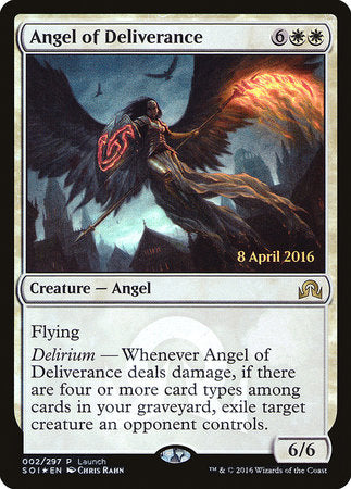 Angel of Deliverance [Shadows over Innistrad Prerelease Promos] | Empire Gaming NC