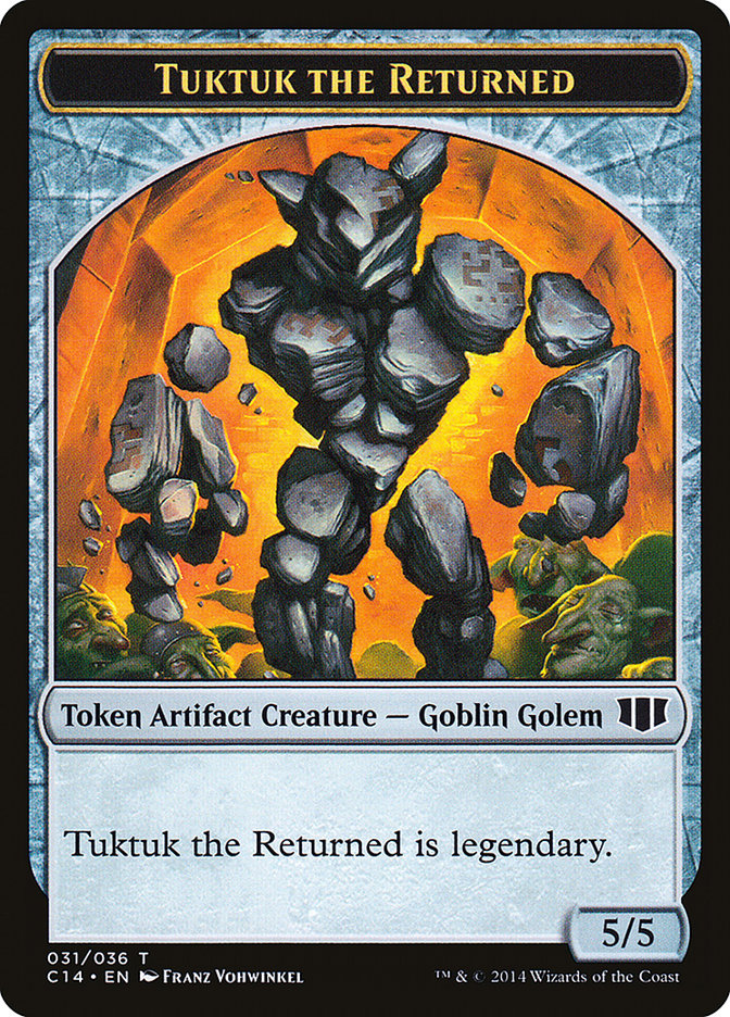 Daretti, Scrap Savant Emblem // Tuktuk the Returned Double-sided Token [Commander 2014 Tokens] | Empire Gaming NC