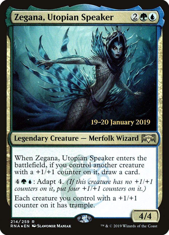 Zegana, Utopian Speaker [Ravnica Allegiance Prerelease Promos] | Empire Gaming NC