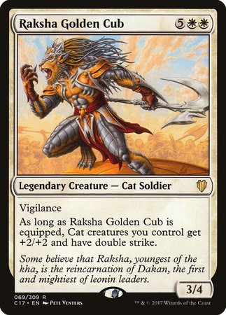 Raksha Golden Cub [Commander 2017] | Empire Gaming NC