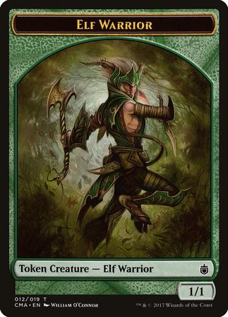 Elf Warrior Token (012) [Commander Anthology Tokens] | Empire Gaming NC