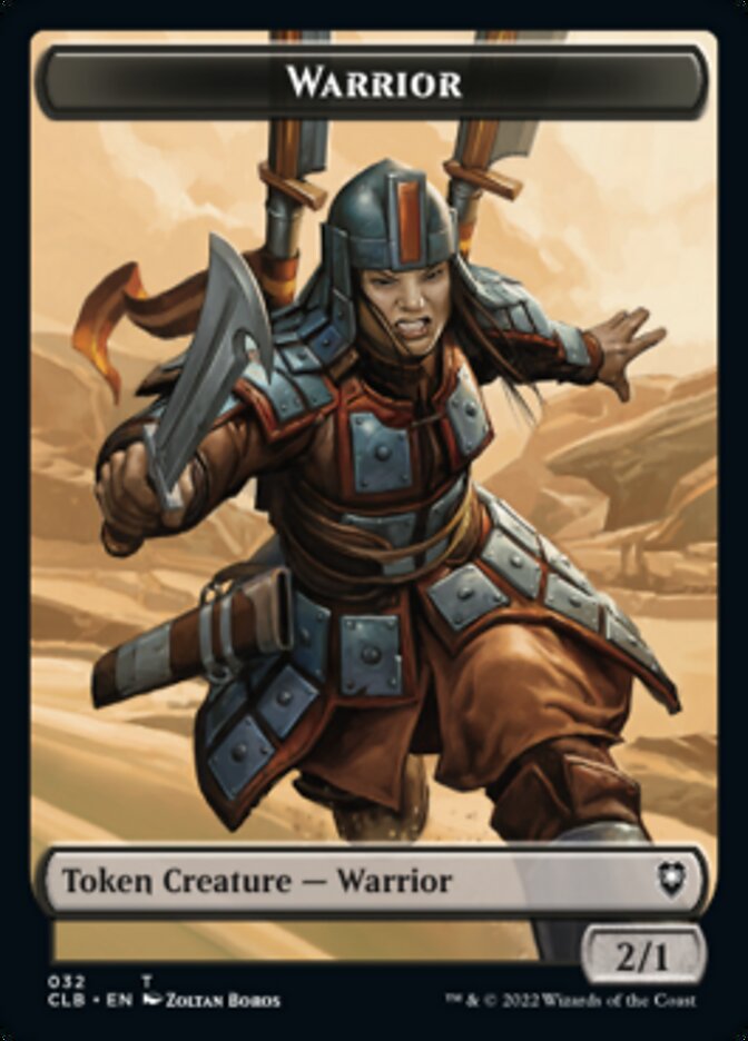 Warrior // Inkling Double-sided Token [Commander Legends: Battle for Baldur's Gate Tokens] | Empire Gaming NC