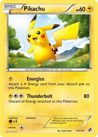 Pikachu (115) [Black and White] | Empire Gaming NC