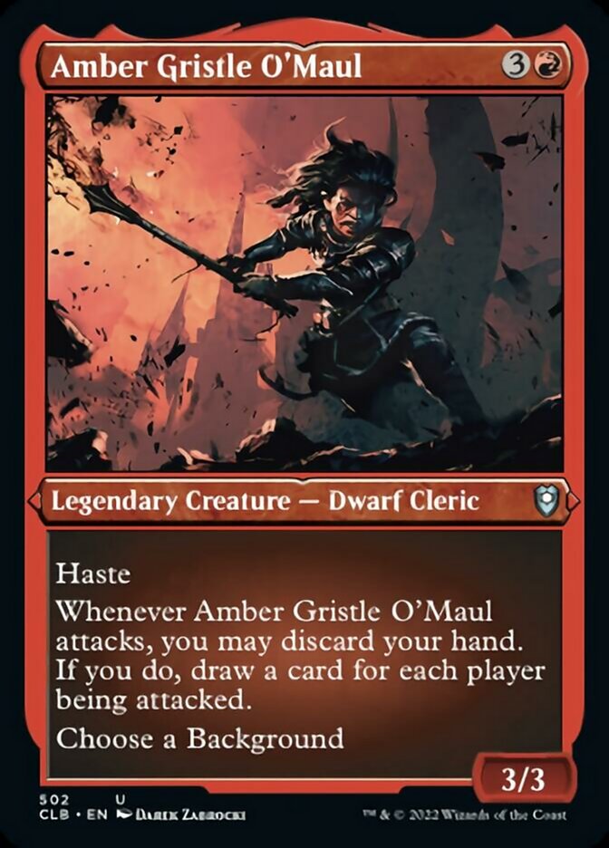 Amber Gristle O'Maul (Foil Etched) [Commander Legends: Battle for Baldur's Gate] | Empire Gaming NC