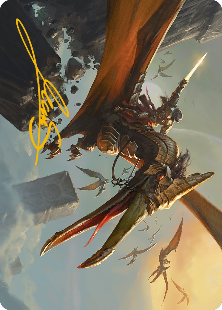 Skyhunter Strike Force Art Card (Gold-Stamped Signature) [Phyrexia: All Will Be One Art Series] | Empire Gaming NC