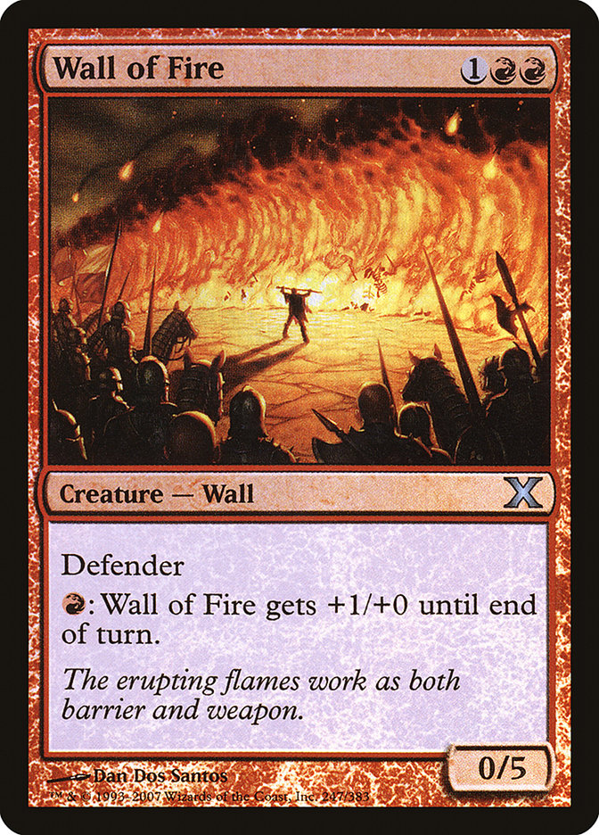 Wall of Fire (Premium Foil) [Tenth Edition] | Empire Gaming NC