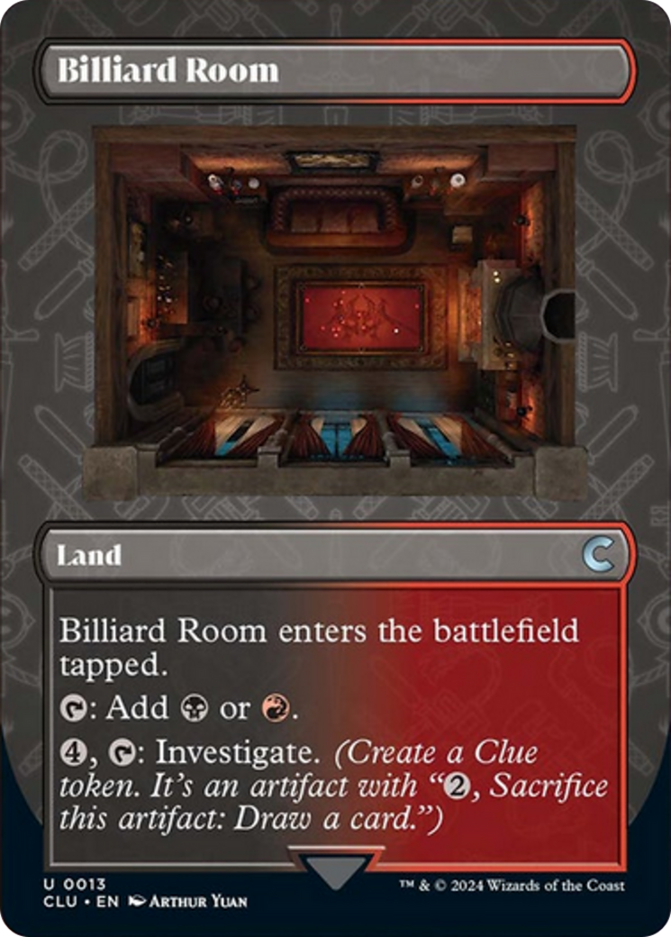 Billiard Room (Borderless) [Ravnica: Clue Edition] | Empire Gaming NC