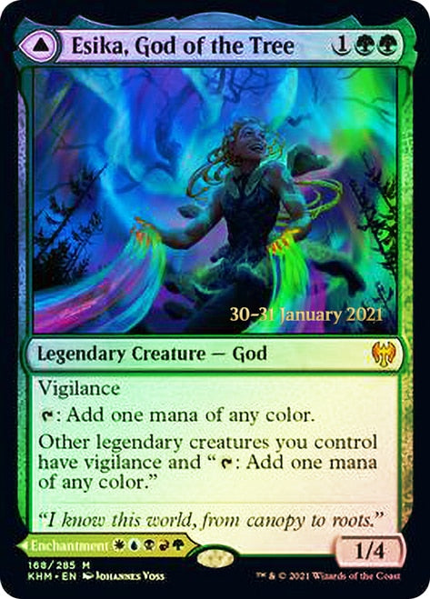 Esika, God of the Tree // The Prismatic Bridge  [Kaldheim Prerelease Promos] | Empire Gaming NC