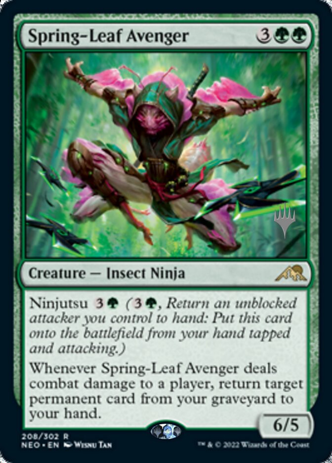 Spring-Leaf Avenger (Promo Pack) [Kamigawa: Neon Dynasty Promos] | Empire Gaming NC