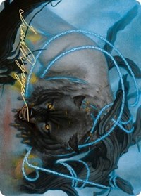 Bind the Monster Art Card (Gold-Stamped Signature) [Kaldheim: Art Series] | Empire Gaming NC