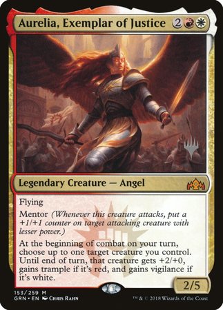 Aurelia, Exemplar of Justice [Guilds of Ravnica Promos] | Empire Gaming NC