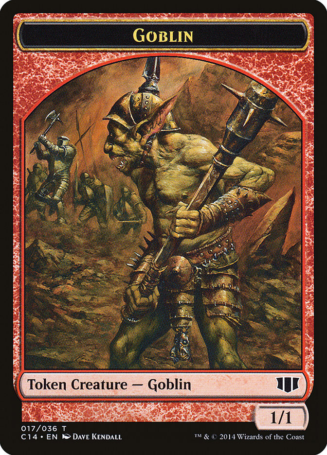 Goblin // Goat Double-sided Token [Commander 2014 Tokens] | Empire Gaming NC