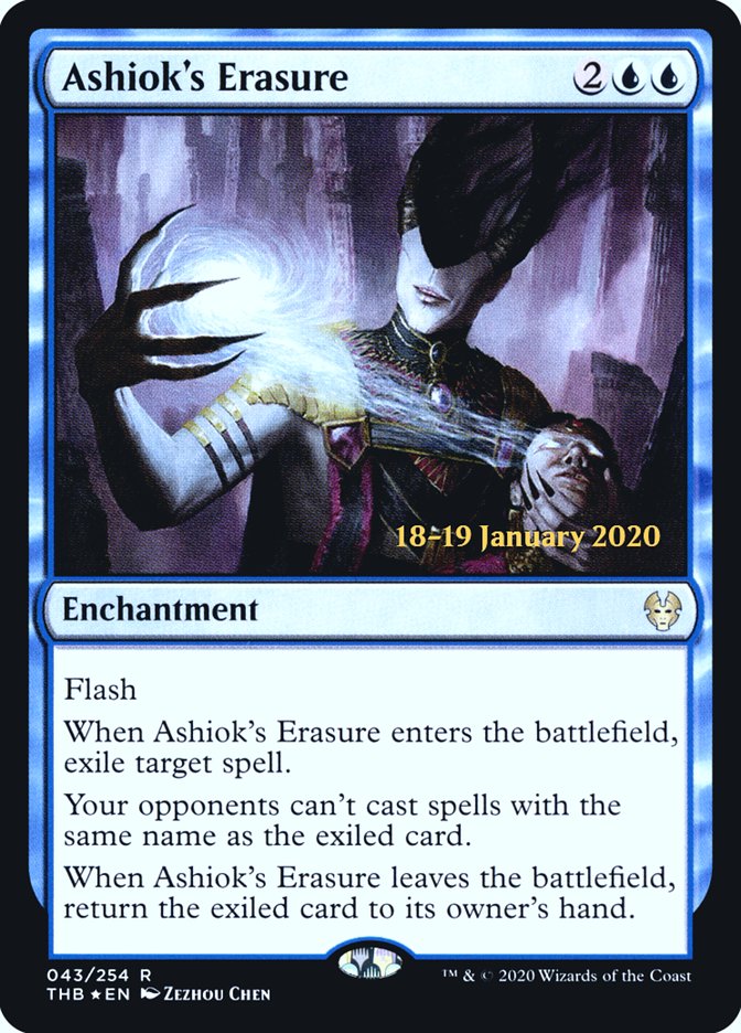 Ashiok's Erasure [Theros Beyond Death Prerelease Promos] | Empire Gaming NC