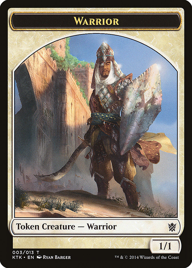 Warrior (003/013) [Khans of Tarkir Tokens] | Empire Gaming NC