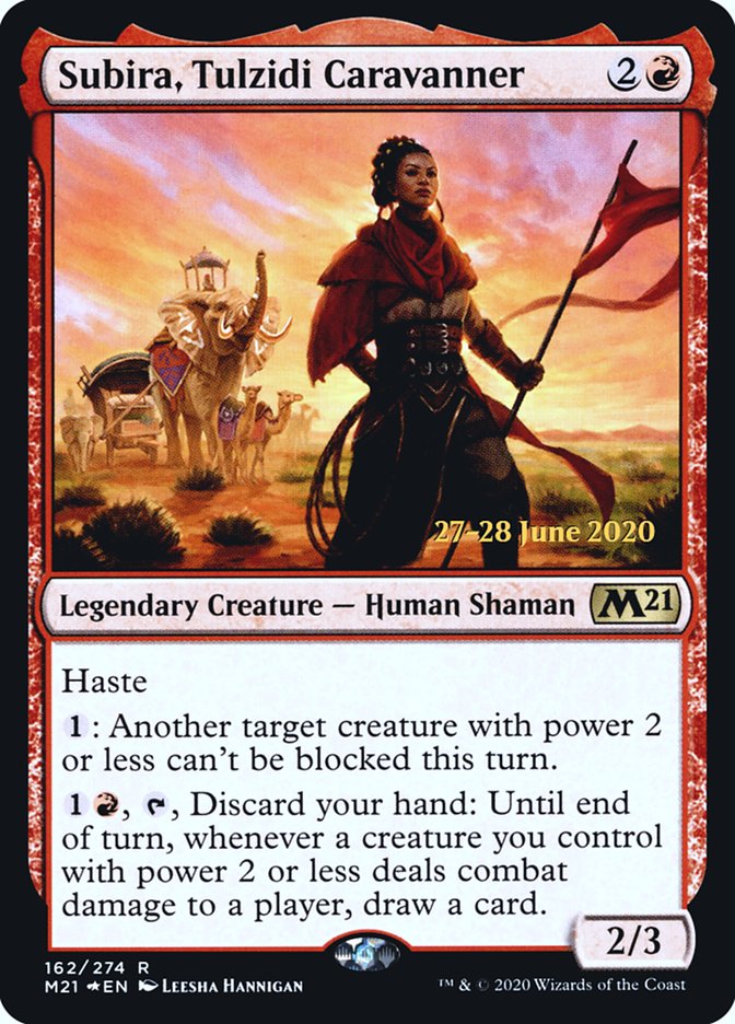 Subira, Tulzidi Caravanner  [Core Set 2021 Prerelease Promos] | Empire Gaming NC