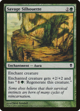 Savage Silhouette [Zendikar] | Empire Gaming NC