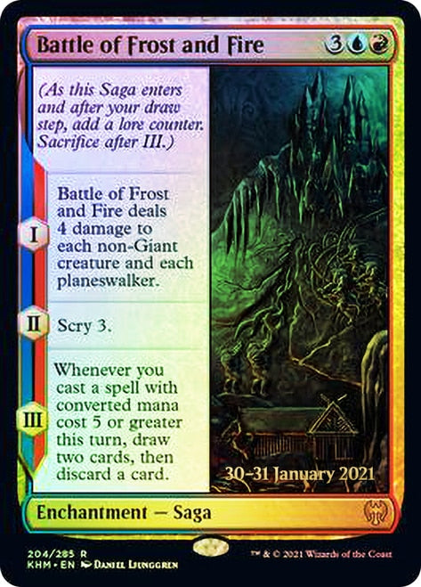 Battle of Frost and Fire [Kaldheim Prerelease Promos] | Empire Gaming NC