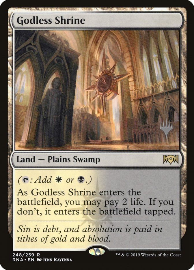 Godless Shrine [Ravnica Allegiance Promos] | Empire Gaming NC