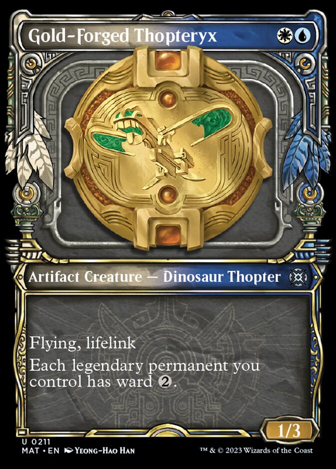 Gold-Forged Thopteryx (Showcase Halo Foil) [March of the Machine: The Aftermath] | Empire Gaming NC