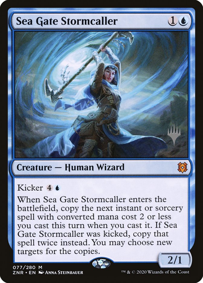 Sea Gate Stormcaller (Promo Pack) [Zendikar Rising Promos] | Empire Gaming NC