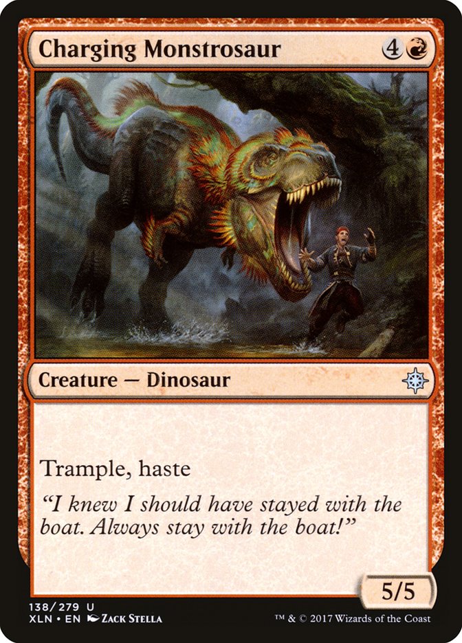 Charging Monstrosaur [Ixalan] | Empire Gaming NC