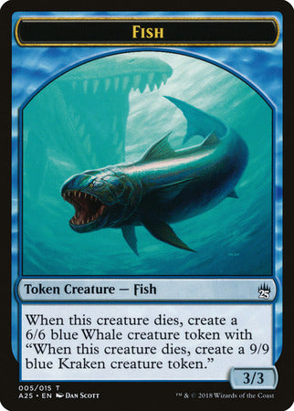 Fish // Kraken Double-sided Token [Masters 25 Tokens] | Empire Gaming NC