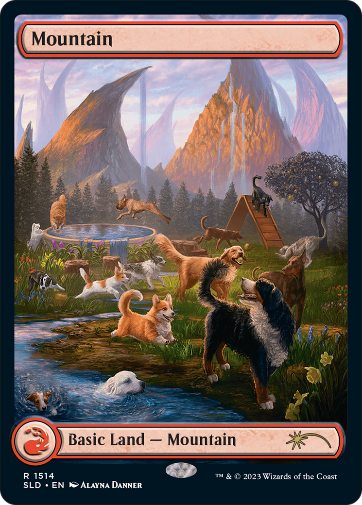 Mountain (1514) [Secret Lair Commander Deck: Raining Cats and Dogs] | Empire Gaming NC