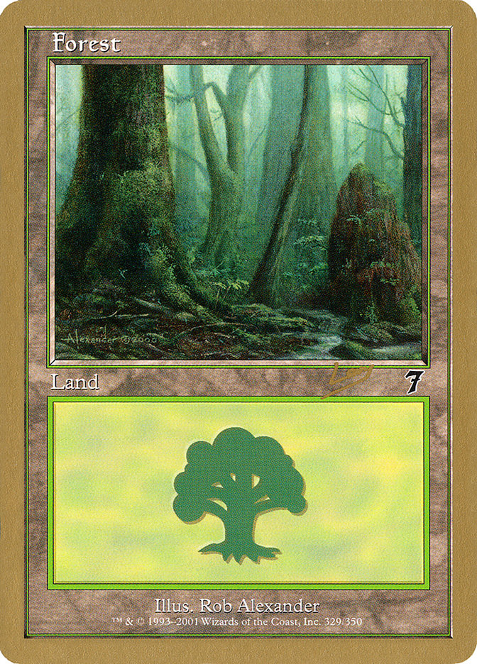 Forest (rl329) (Raphael Levy) [World Championship Decks 2002] | Empire Gaming NC