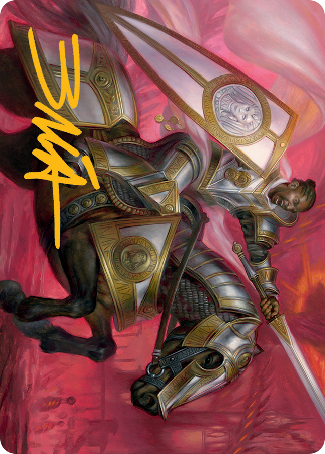 Sigiled Sentinel Art Card (Gold-Stamped Signature) [March of the Machine Art Series] | Empire Gaming NC