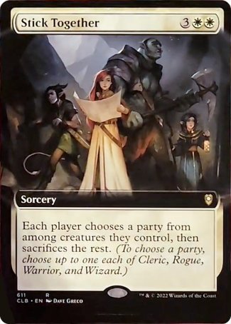 Stick Together (Extended Art) [Commander Legends: Battle for Baldur's Gate] | Empire Gaming NC
