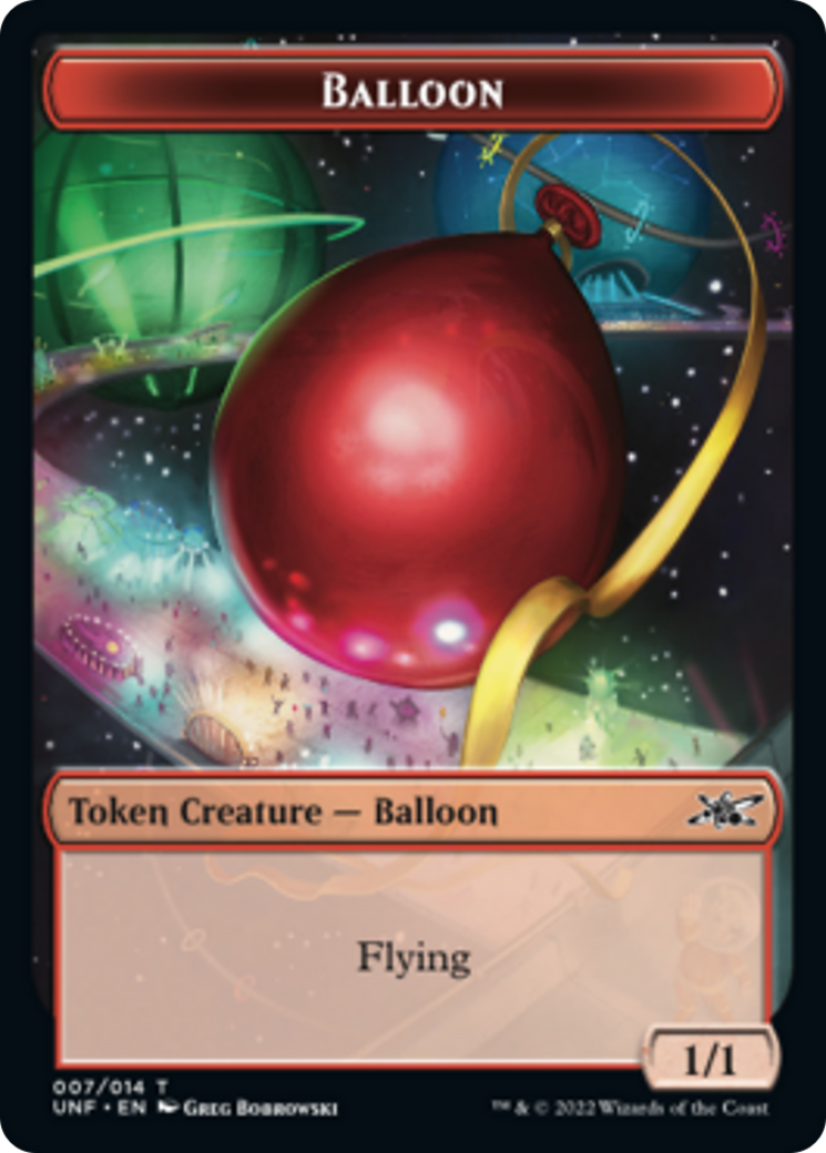 Teddy Bear // Balloon Double-sided Token [Unfinity Tokens] | Empire Gaming NC