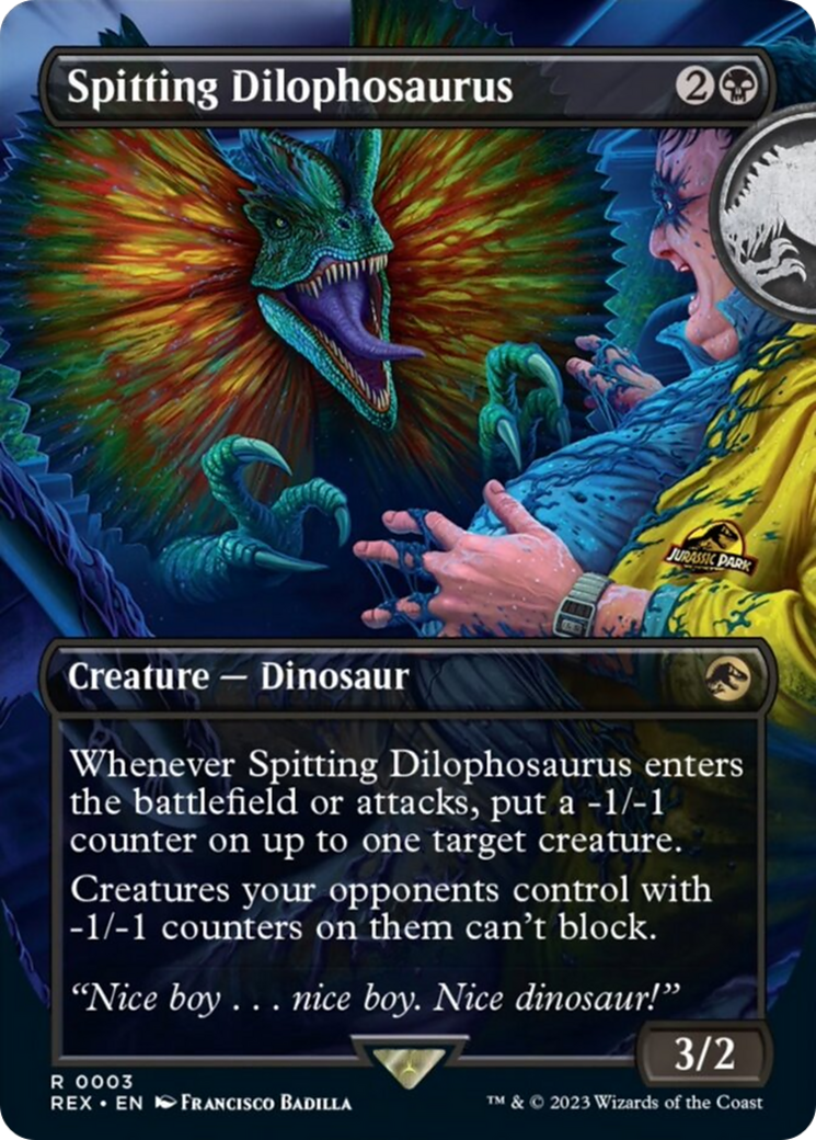 Spitting Dilophosaurus (Borderless) [Jurassic World Collection] | Empire Gaming NC