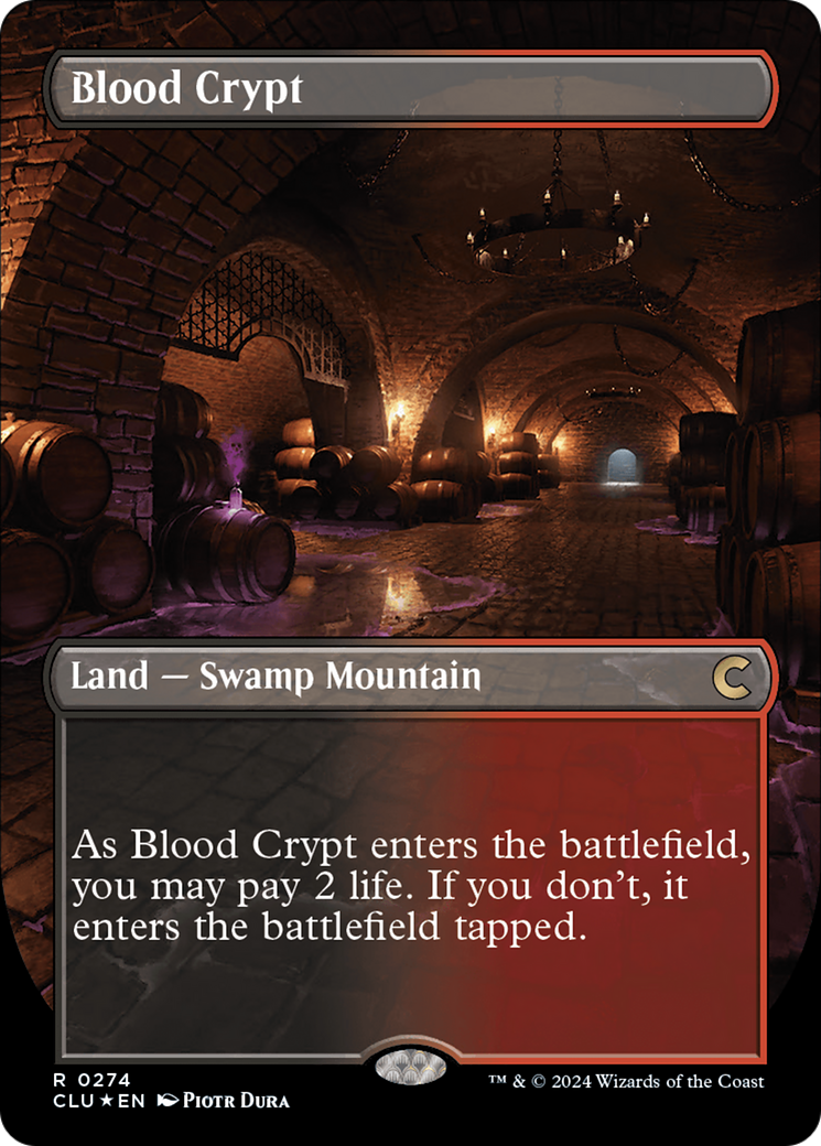 Blood Crypt (Borderless) [Ravnica: Clue Edition] | Empire Gaming NC