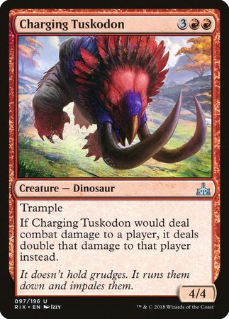 Charging Tuskodon [Rivals of Ixalan] | Empire Gaming NC