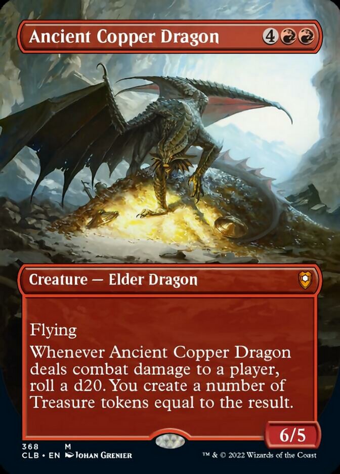 Ancient Copper Dragon (Borderless Alternate Art) [Commander Legends: Battle for Baldur's Gate] | Empire Gaming NC