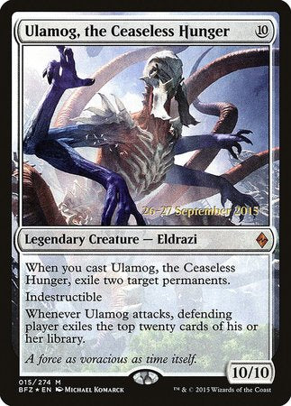 Ulamog, the Ceaseless Hunger [Battle for Zendikar Promos] | Empire Gaming NC