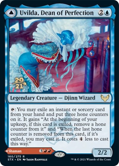 Uvilda, Dean of Perfection // Nassari, Dean of Expression [Strixhaven: School of Mages Prerelease Promos] | Empire Gaming NC