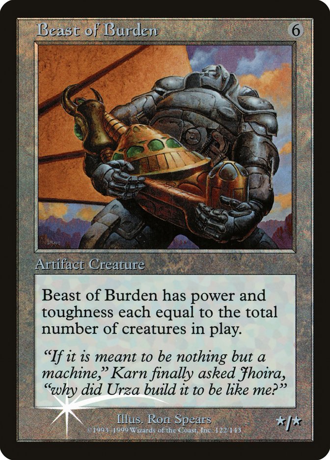 Beast of Burden (Misprinted) [Urza's Legacy Promos] | Empire Gaming NC