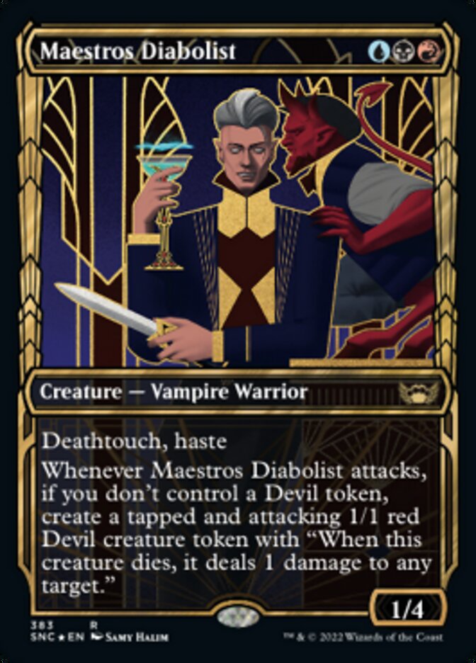 Maestros Diabolist (Showcase Golden Age Gilded Foil) [Streets of New Capenna] | Empire Gaming NC