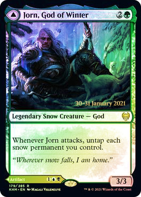 Jorn, God of Winter // Kaldring, the Rimestaff   [Kaldheim Prerelease Promos] | Empire Gaming NC