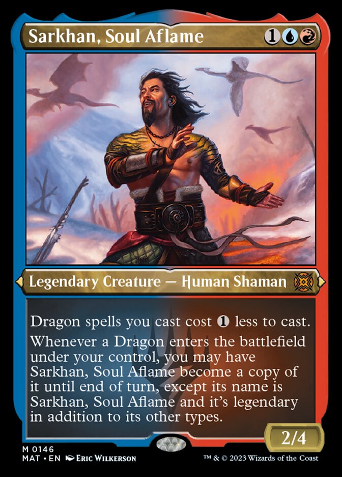 Sarkhan, Soul Aflame (Foil Etched) [March of the Machine: The Aftermath] | Empire Gaming NC