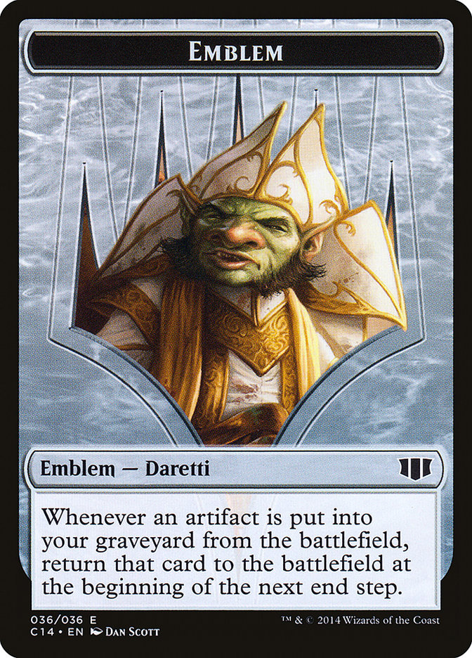 Daretti, Scrap Savant Emblem // Tuktuk the Returned Double-sided Token [Commander 2014 Tokens] | Empire Gaming NC