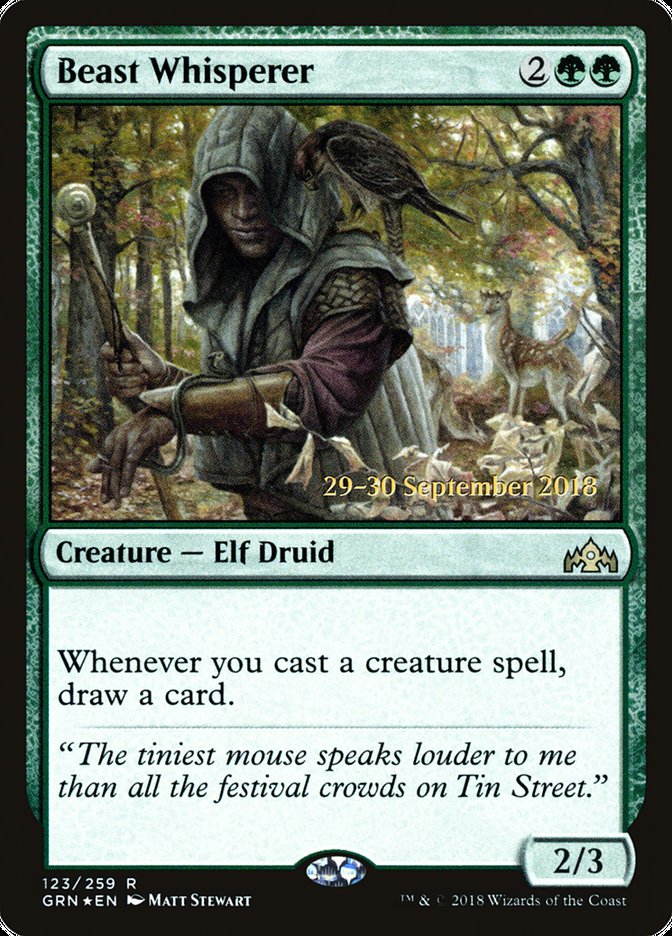 Beast Whisperer [Guilds of Ravnica Prerelease Promos] | Empire Gaming NC