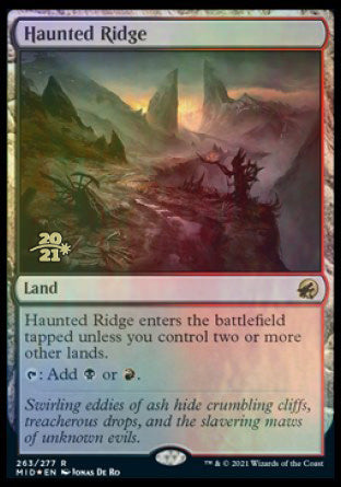 Haunted Ridge [Innistrad: Midnight Hunt Prerelease Promos] | Empire Gaming NC